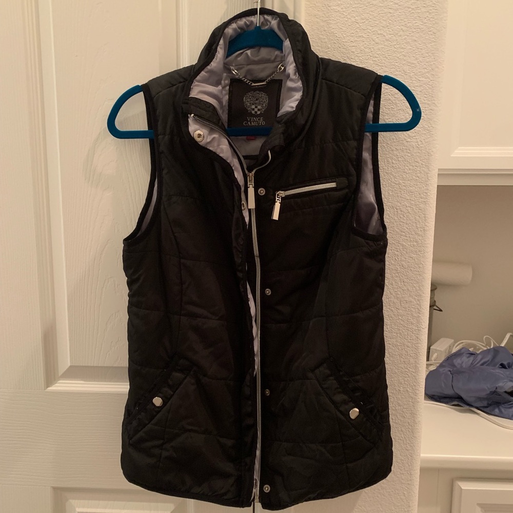Vince Camino Black Puffer Vest